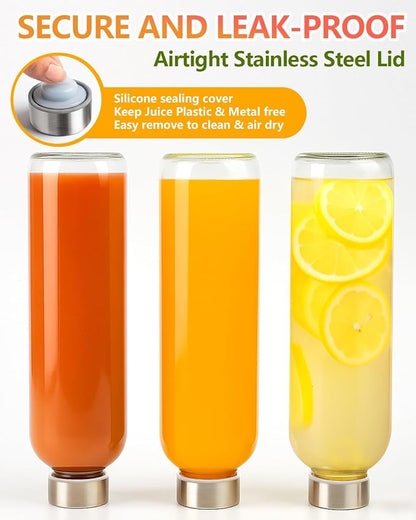 Zukro Clear Glass Water Bottles - Image 3