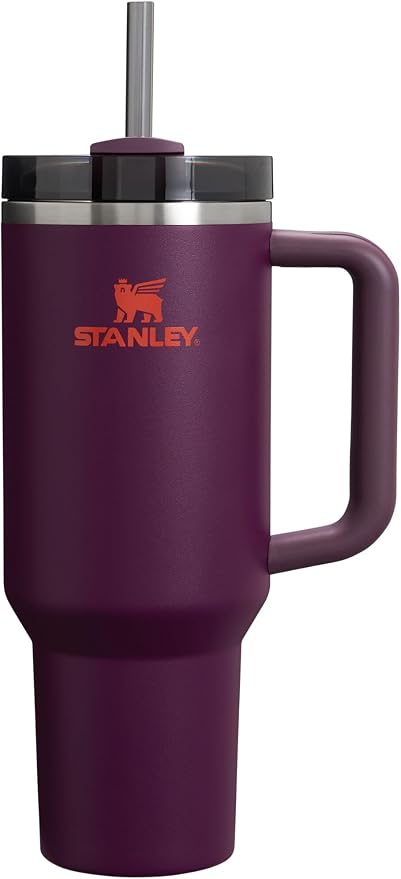 STANLEY Quencher H2.0 Flow State Tumbler, 40 oz, Plum | Handle and Straw | by Unknown