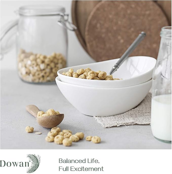 DOWAN 7" Small Serving Bowls Set of 6, 15 OZ Oval Serving Dishes - Image 2