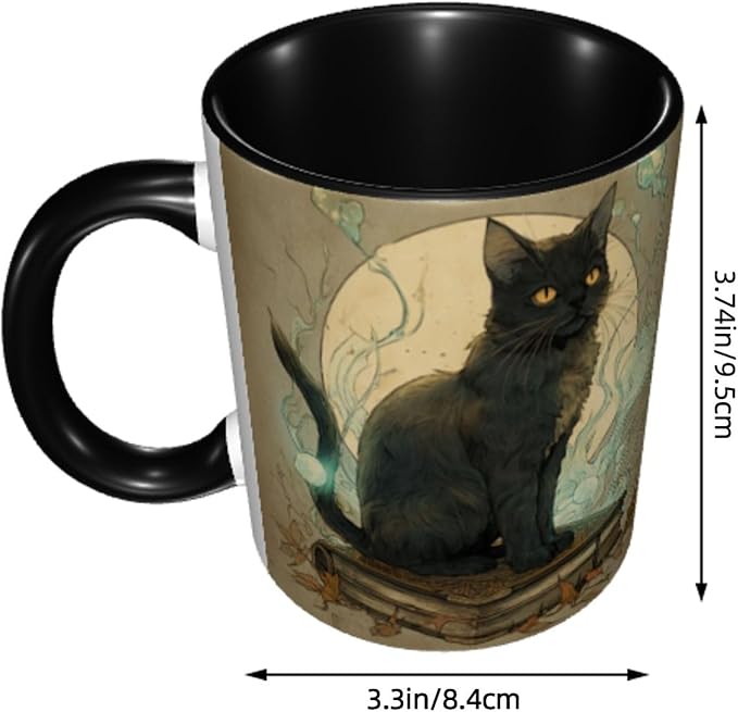 FyLybois Cat Coffee Mug 11 Ounce Mugs Ceramic Tea Cup Drinking Water Cups | - Image 3