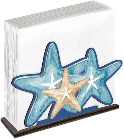 Summer Starfish Design Napkin Holder by Unknown