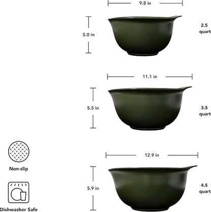 KitchenAid Universal Nesting Plastic Mixing Bowls, 2.5 quart, 3.5 quart - Image 2