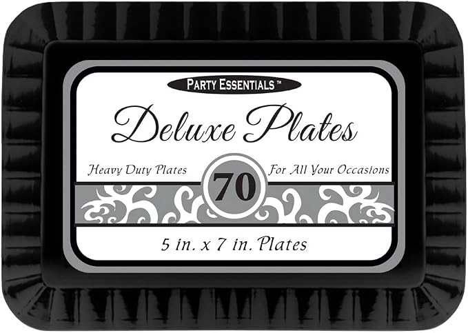 Party Essentials Deluxe Quality Hard Plastic 70 Count Rectangular - Image 2