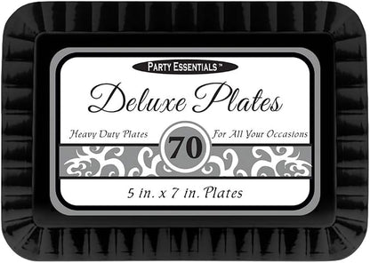 Party Essentials Deluxe Quality Hard Plastic 70 Count Rectangular - Image 2