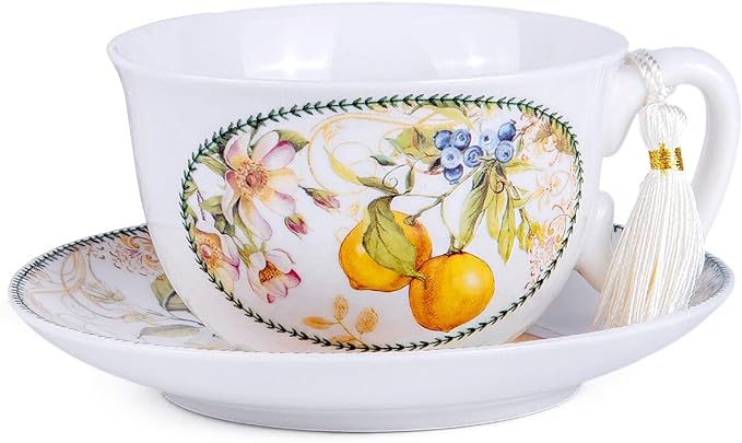 STP GOODS Bone China Tea/Coffee Cup and Saucer in Gift Box Fine Bone China - Image 8
