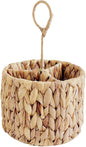 Wicker Flatware Organizer Water Hyacinth Cutlery Holder for Forks Party