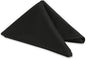 Polyester Cloth Napkins - Washable Soft Table Linens - Durable & Elegant for Dining, Restaurants, Weddings, Events, Rentals, Banquets, & Parties - Premium Quality Set of 250, Black, 17"x17"