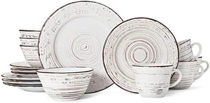 Pfaltzgraff Trellis Coastal 16-Piece Dinnerware Set, Service by Pfaltzgraff