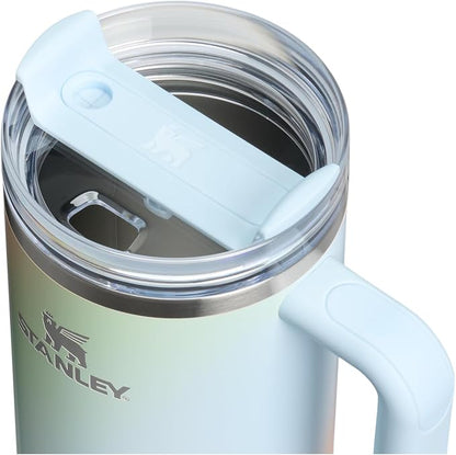 STANLEY Quencher H2.0 Flow State Tumbler, 40 oz, Sunrise Spiral | Handle and - Image 2