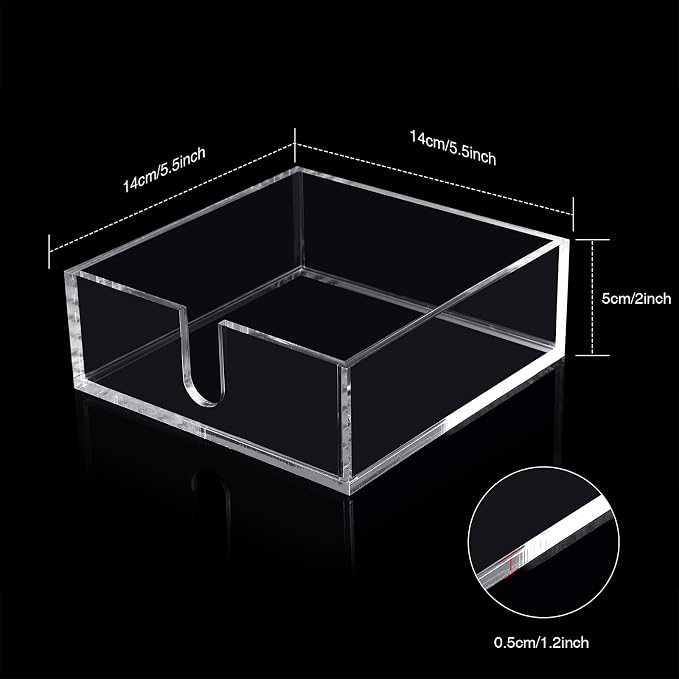 Boao 4 Pieces Acrylic Cocktail Napkin Holder - Image 2