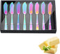 Buyer Star Butter Knives, 18/10 Stainless Steel 6.10 Inch Rainbow Cheese by BuyerStar