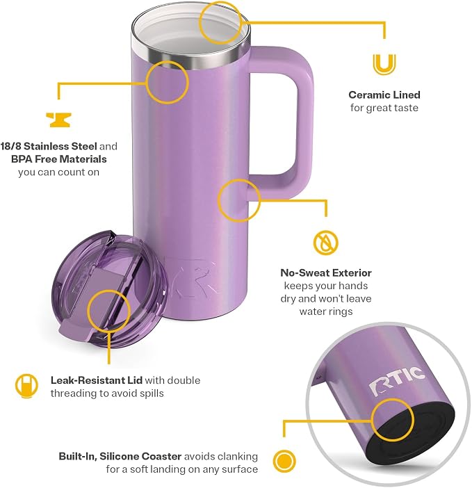 RTIC 20oz Road Trip Travel Mug - Image 3