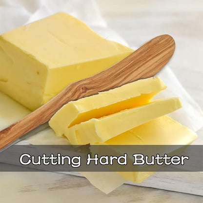 Olive Wood Butter Spreader, 6.8 Inch Handmade Butter Knife Set of 4 | Olive - Image 6
