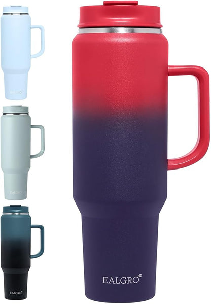 EALGRO 50 oz Tumbler with Handle, Insulated Tumblers with Lid and Straw | by EALGRO