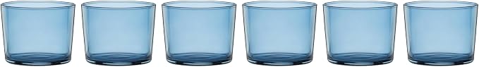 Oneida Drinkware, Stackables Blue Drinkware, 8.5 Oz & 14 Oz Capacity, Glass - Image 3