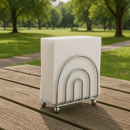 Chrome Paper Napkin Holder & Tissue Dispenser - Image 5