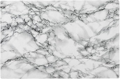 Fiokroo Black and White Marble Placemats Set of 4 Table Mats Table Tableware by Fiokroo