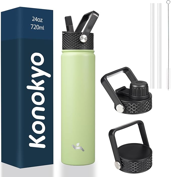 Konokyo 24 oz Insulated Stainless Steel Water Bottle by Konokyo