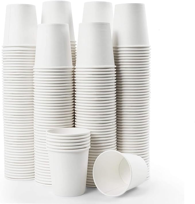 Vumdua 100 Pcs 6 oz Disposable Paper Cups, Hot Cold Beverage Drinking Cup by Vumdua