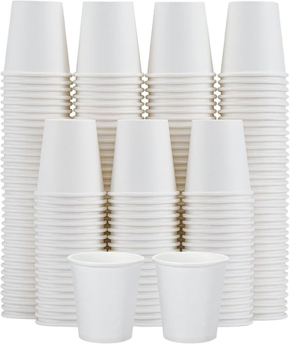 Clawsoff 300 Pack 5 oz White Paper Cups Disposable Small Mouthwash Cups | Mini by BuyNow