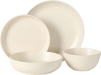 Gibson Elite Leeds Court Plates and Bowls Sets, 16-Piece Stoneware Dinnerware - Image 7