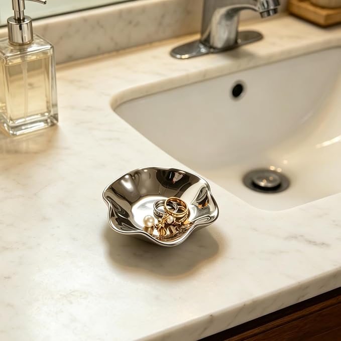 BEUNAIZER Jewelry Dish Tray, Ring Dish, Ceramic Trinket Tray, Key Bowl | Color - Image 3