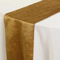 10 pcs 12x108-Inch Gold Premium Velvet Table Runners Wedding Reception Catering by BalsaCircle