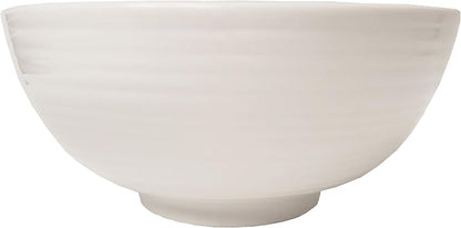 Tabletops Gallery Embossed Bone White Porcelain Round Dinnerware Collection- - Image 9