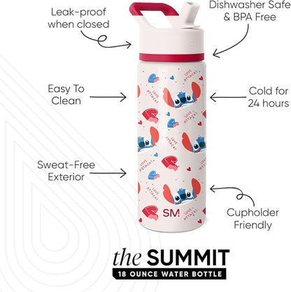 Simple Modern Lilo and Stitch Kids Water Bottle & Toddler Cup | 18oz | - Image 2