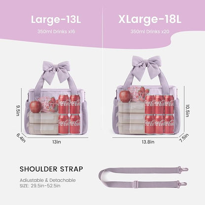 LOVEVOOK Insulated Lunch Box for Women, Adult Lunch Cooler Tote Bag - Image 4