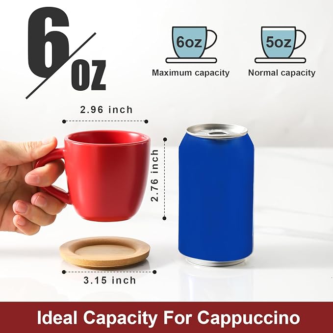 HASENSE 6 Ounce Espresso Cups - Image 3