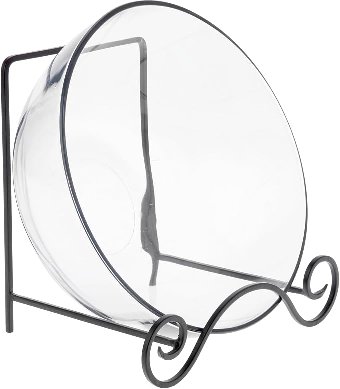 Bard's Wrought Iron Bowl or Deep Platter Stand, 9.375" H x 10.25" W x 7.625" D - Image 2