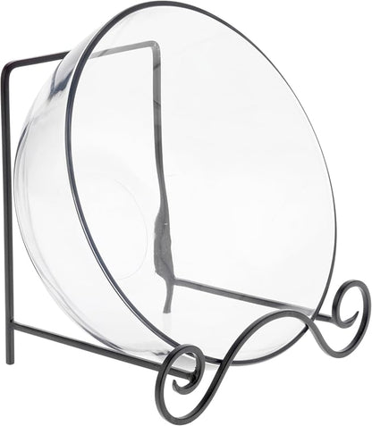 Bard's Wrought Iron Bowl or Deep Platter Stand, 9.375" H x 10.25" W x 7.625" D - Image 2