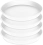 4 Pack of 16 inch Plant Saucer White, Bird Bath Bowls, Heavy Duty Plastic Plant by Bleuhome