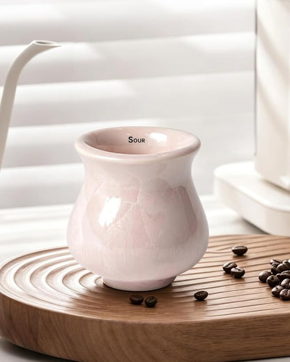 Ceramic Espresso Tasting Cup 4oz Handcrafted Ice Crackle Porcelain Cortado & - Image 2