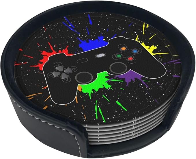 Game Joystick Gamer Cool Splash Coasters by Unknown