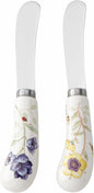 Lenox Silverware Set, Butterfly Meadow 2-Piece Spreader Set, 18/10 Stainless by Lenox