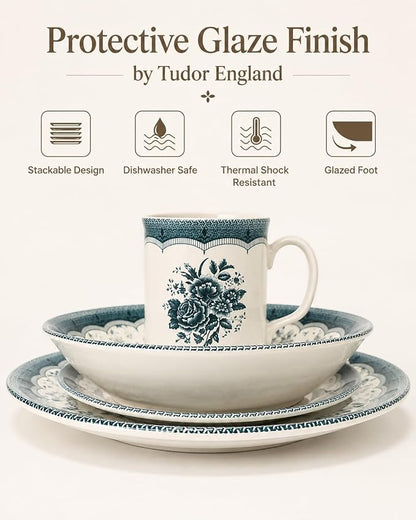 Royal 24-Piece Porcelain Dinnerware Set - Image 5