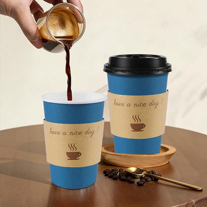 Clawsoff 100 Pack 12 oz Disposable Paper Coffee Cups - Image 8