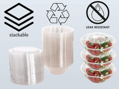 Disposable Plastic Salad Bowls - Image 4