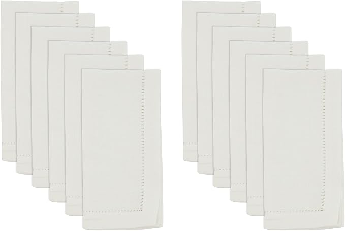 SARO LIFESTYLE Hemstitched Border Dinner Napkin - Image 3