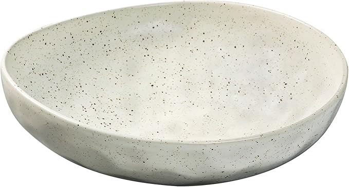salomayes Wabi-Sabi Ceramic Decorative Bowl, Matte Off-White Catchall Bowl | by Salomayes