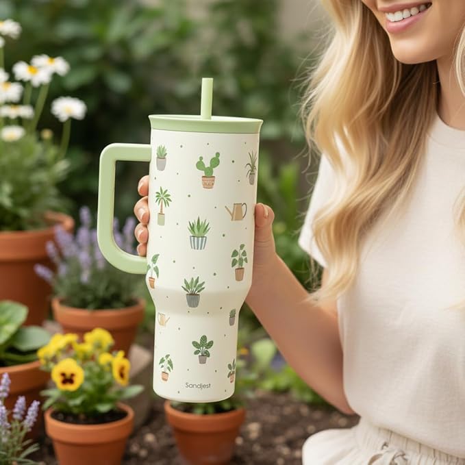 SANDJEST Plant Lover 40oz Tumbler - Image 6