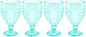 Fitz and Floyd Trestle Goblet Aqua Set of 4 by FitzandFloyd