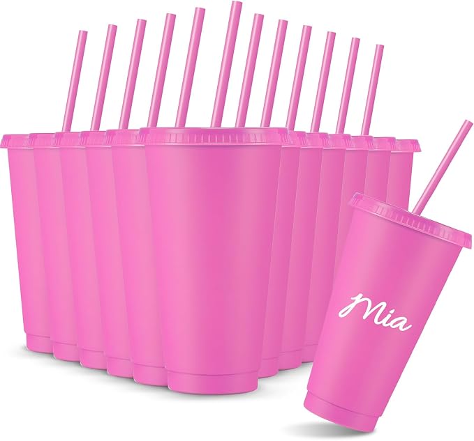 Amyhill 12 Pcs Reusable Plastic Cup by Amyhill