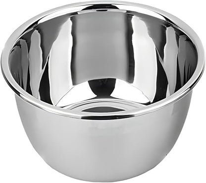 meleg otthon Stainless Steel Mixing Bowl, 23 Quart Salad Bowl, Metal Bowls, Stainless Steel Basin, Heavy Duty Deeper Edge Mirror Finish Dishwasher Safe Bowl
