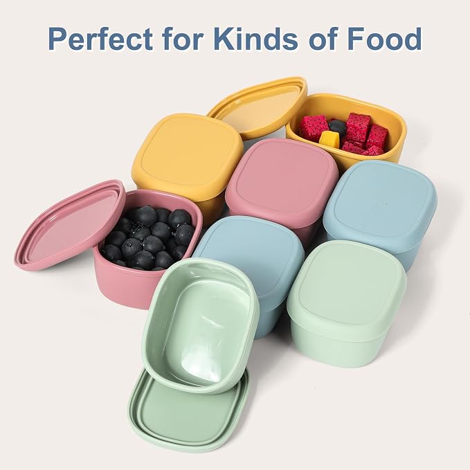 8 pcs 7 oz Silicone Snack Containers - Image 8