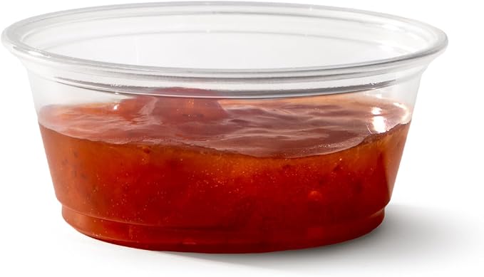Fit Meal Prep 100 Pack 3.25 oz BPA Free Condiment Cups No Lids, Disposable by FMPBRANDS