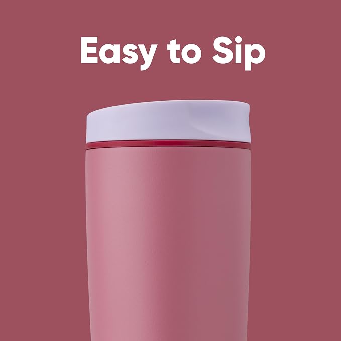 Owala SmoothSip Slider Insulated Stainless Steel Coffee Tumbler, Reusable Iced - Image 2