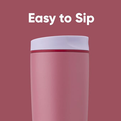 Owala SmoothSip Slider Insulated Stainless Steel Coffee Tumbler, Reusable Iced - Image 2